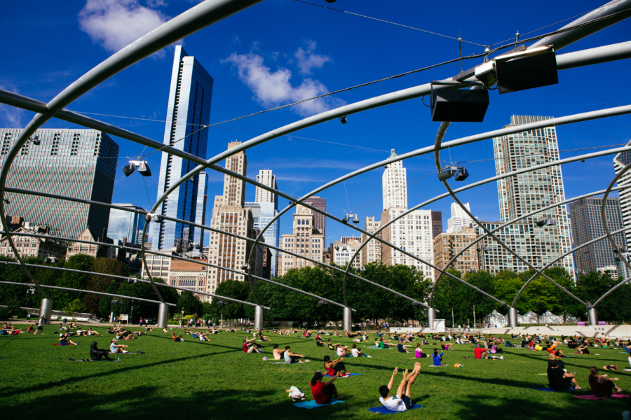 Millennium Park Summer workout Series