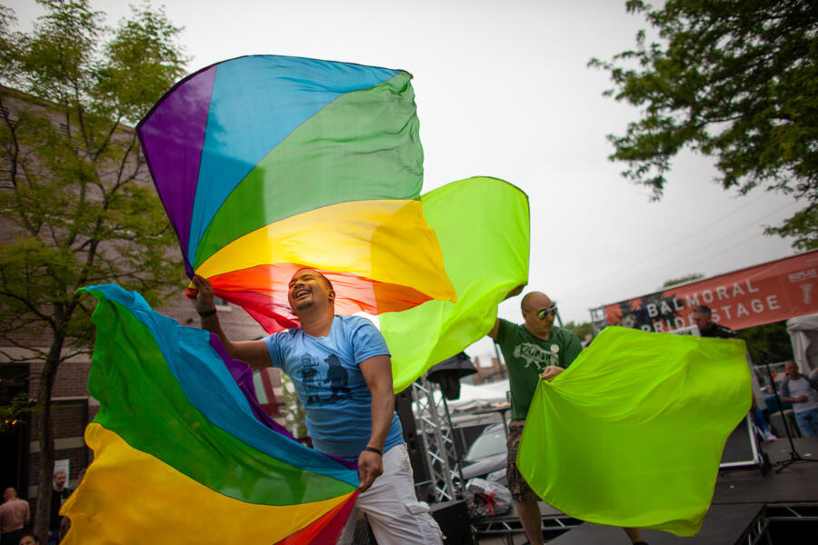Pride at Midsommarfest. Photo by Timmy Samuel-Starbelly Studios